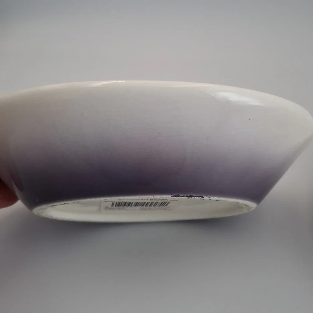 Springmaid‎ Royale Lily of the Nile Ceramic Bathroom Soap Dish Set Of 2 Purple